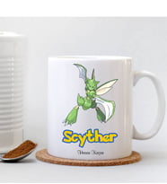 BK Gift Kişiye Özel Pokemon Scyther Beyaz Kupa Bardak