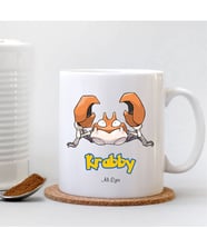 BK Gift Kişiye Özel Pokemon Krabby Beyaz Kupa Bardak