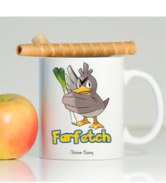 BK Gift Kişiye Özel Pokemon Farfetch Beyaz Kupa Bardak