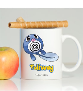 BK Gift Kişiye Özel Pokemon Poliwag Beyaz Kupa Bardak