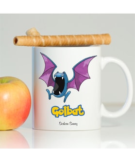 BK Gift Kişiye Özel Pokemon Golbat Beyaz Kupa Bardak