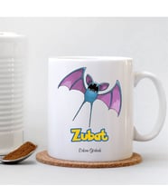 BK Gift Kişiye Özel Pokemon Zubat Beyaz Kupa Bardak