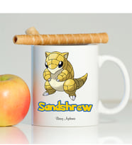 BK Gift Kişiye Özel Pokemon Sandshrew Beyaz Kupa Bardak