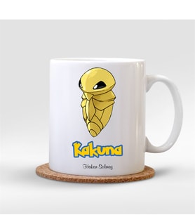 BK Gift Kişiye Özel Pokemon Kakuna Beyaz Kupa Bardak