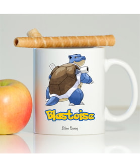 BK Gift Kişiye Özel Pokemon Blastoise Beyaz Kupa Bardak