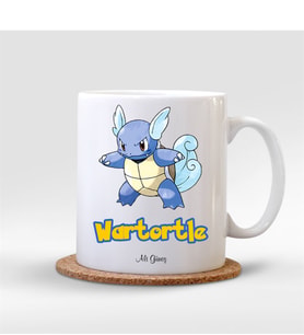 BK Gift Kişiye Özel Pokemon Wartortle Beyaz Kupa Bardak