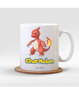 BK Gift Kişiye Özel Pokemon Charmelon Beyaz Kupa Bardak