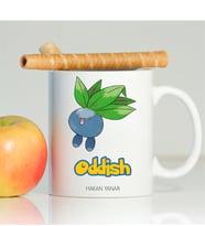 BK Gift Kişiye Özel Pokemon Oddish Beyaz Kupa Bardak
