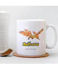 BK Gift Kişiye Özel Pokemon Molters Beyaz Kupa Bardak