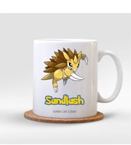 BK Gift Kişiye Özel Pokemon Sandlash Beyaz Kupa Bardak