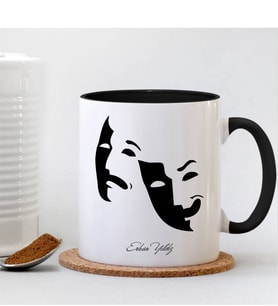 BK Gift Kişiye Özel Mesleki Oyuncu Siyah Kupa Bardak - 003