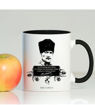 BK Gift Kişiye Özel Atatürk Siyah Kupa Bardak - 019