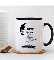 BK Gift Kişiye Özel Atatürk Siyah Kupa Bardak - 018