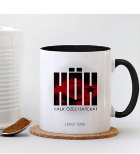 BK Gift Kişiye Özel Halk Özel Harekat Siyah Kupa Bardak - 003