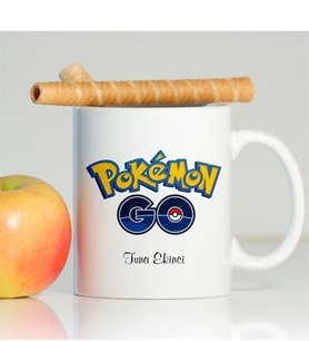 BK Gift Kişiye Özel Pokemon Beyaz Kupa Bardak - 002