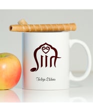 BK Gift Kişiye Özel Siirt Beyaz Kupa Bardak - 001