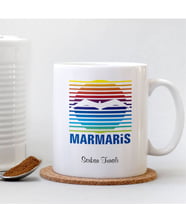 BK Gift Kişiye Özel Marmaris Beyaz Kupa Bardak - 001