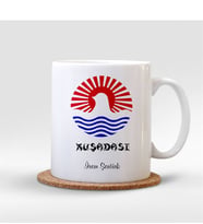 BK Gift Kişiye Özel Kuşadası Beyaz Kupa Bardak - 001
