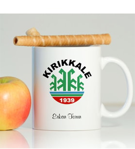 BK Gift Kişiye Özel Kırıkkale Beyaz Kupa Bardak - 001