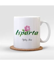 BK Gift Kişiye Özel Isparta Beyaz Kupa Bardak - 002