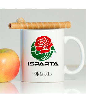 BK Gift Kişiye Özel Isparta Beyaz Kupa Bardak - 001