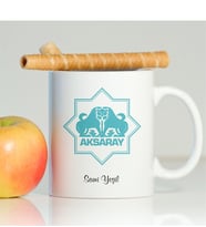 BK Gift Kişiye Özel Aksaray Beyaz Kupa Bardak - 001