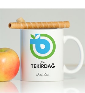 BK Gift Kişiye Özel Tekirdağ Beyaz Kupa Bardak - 001
