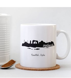 BK Gift Kişiye Özel Şanlıurfa Beyaz Kupa Bardak - 002