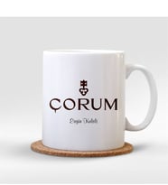 BK Gift Kişiye Özel Çorum Beyaz Kupa Bardak - 001