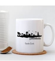 BK Gift Kişiye Özel Çanakkale Beyaz Kupa Bardak - 002
