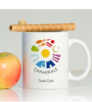BK Gift Kişiye Özel Çanakkale Beyaz Kupa Bardak - 001