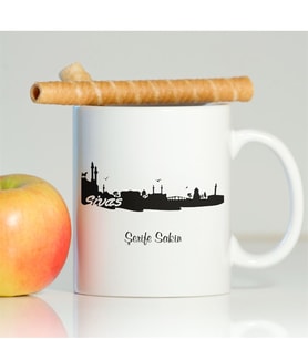 BK Gift Kişiye Özel Sivas Beyaz Kupa Bardak - 002