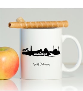 BK Gift Kişiye Özel Malatya Beyaz Kupa Bardak - 001