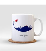 BK Gift Kişiye Özel Kütahya Beyaz Kupa Bardak - 001