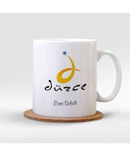 BK Gift Kişiye Özel Düzce Beyaz Kupa Bardak - 001