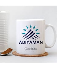 BK Gift Kişiye Özel Adıyaman Beyaz Kupa Bardak - 001