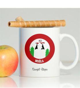 BK Gift Kişiye Özel Muğla Beyaz Kupa Bardak - 001