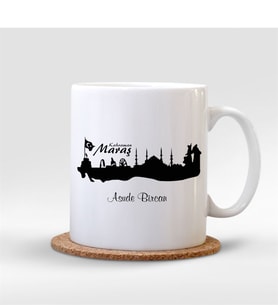 BK Gift Kişiye Özel Kahramanmaraş Beyaz Kupa Bardak - 002