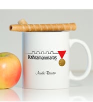 BK Gift Kişiye Özel Kahramanmaraş Beyaz Kupa Bardak - 001