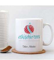BK Gift Kişiye Özel Eskişehir Beyaz Kupa Bardak - 001