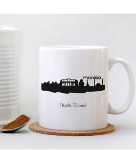 BK Gift Kişiye Özel Manisa Beyaz Kupa Bardak - 002