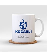 BK Gift Kişiye Özel Kocaeli Beyaz Kupa Bardak - 001
