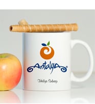 BK Gift Kişiye Özel Antalya Beyaz Kupa Bardak - 001