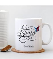 BK Gift Kişiye Özel Bursa Beyaz Kupa Bardak - 004