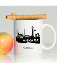 BK Gift Kişiye Özel Ankara Beyaz Kupa Bardak - 002