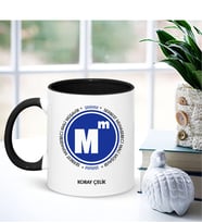 BK Gift Kişiye Özel Mesleki SMMM Siyah Kupa Bardak