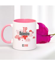 BK Gift Kişiye Özel Mesleki Tıp Mühendisi Pembe Kupa Bardak
