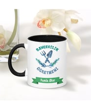 BK Gift Kişiye Özel Mesleki Bahçecilik Öğretmeni Siyah Kupa Bardak - 002