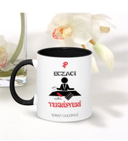 BK Gift Kişiye Özel Mesleki Eczacı Teknisyeni Siyah Kupa Bardak - 003