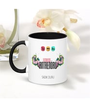 BK Gift Kişiye Özel Mesleki Fitness Antrenörü Siyah Kupa Bardak - 001